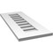 Ekena Millwork Vertical Surface Mount PVC Gable Vent: Functional, w/ 3-1/2"W x 1"P Standard Frame, 12"W x 30"H GVPVE12X3001SF - alternate 3